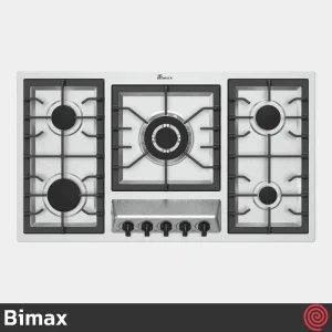 اجاق گاز صفحه ای 5 شعله بیمکث مدل Bimax 5099 | بدنه استیل