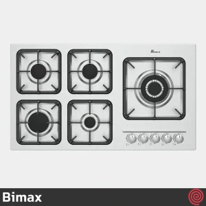 اجاق گاز صفحه ای 5 شعله بیمکث مدل Bimax 5094 | بدنه استیل