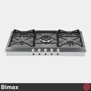 اجاق گاز صفحه ای 5 شعله بیمکث مدل Bimax 5077 | بدنه استیل