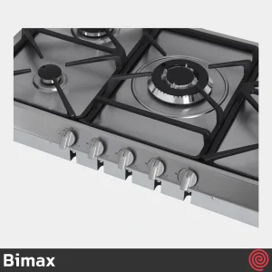 اجاق گاز صفحه ای 5 شعله بیمکث مدل Bimax 5077 | بدنه استیل