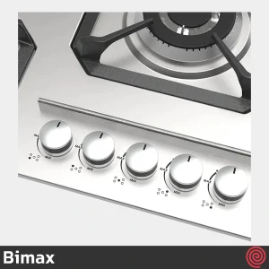 اجاق گاز صفحه ای 5 شعله بیمکث مدل Bimax 5075 | بدنه استیل
