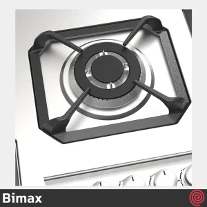 اجاق گاز صفحه ای 5 شعله بیمکث مدل Bimax 5075 | بدنه استیل