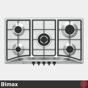 اجاق گاز صفحه ای 5 شعله بیمکث مدل Bimax 5010 | بدنه استیل
