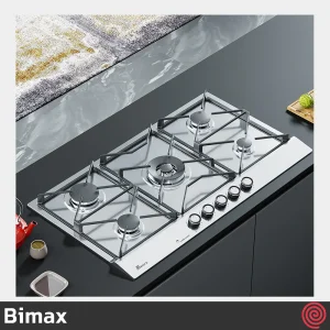 اجاق گاز صفحه ای 5 شعله بیمکث مدل Bimax 2402 | بدنه استیل