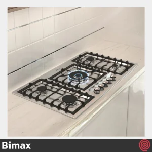 اجاق گاز صفحه ای 5 شعله بیمکث مدل Bimax 0012 | بدنه استیل