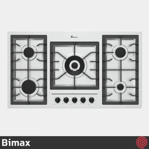 اجاق گاز صفحه ای 5 شعله بیمکث مدل Bimax 0012A | بدنه استیل