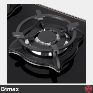 اجاق گاز صفحه ای 5 شعله بیمکث مدل Bimax 5087 | بدنه شیشه ای