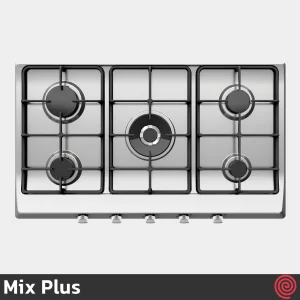 اجاق گاز صفحه ای 5 شعله میکس پلاس مدل Mix Plus ISD505 | بدنه استیل