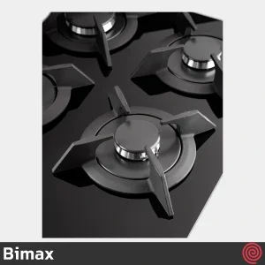 اجاق گاز صفحه ای 5 شعله بیمکث مدل Bimax 2205 | بدنه شیشه ای