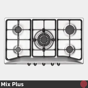 اجاق گاز صفحه ای 5 شعله میکس پلاس مدل Mix Plus IS9501 | بدنه استیل
