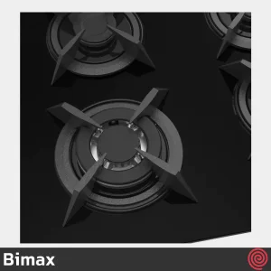 اجاق گاز صفحه ای 4 شعله بیمکث مدل Bimax 5012 | بدنه شیشه ای