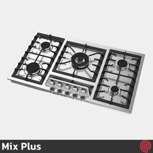 اجاق گاز صفحه ای 5 شعله میکس پلاس مدل Mix Plus IS9506 | بدنه استیل