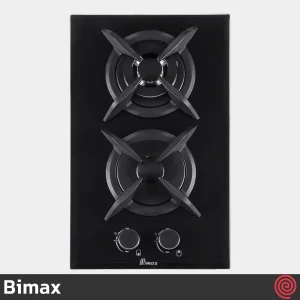 اجاق گاز صفحه ای 2 شعله بیمکث مدل Bimax 5017 | بدنه شیشه ای