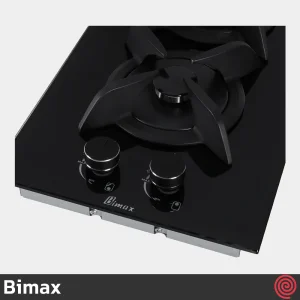 اجاق گاز صفحه ای 2 شعله بیمکث مدل Bimax 5017 | بدنه شیشه ای