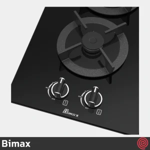 اجاق گاز صفحه ای 2 شعله بیمکث مدل Bimax 5017 | بدنه شیشه ای
