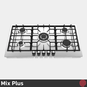 اجاق گاز صفحه ای 5 شعله میکس پلاس مدل Mix Plus IS9507 | بدنه استیل