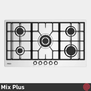 اجاق گاز صفحه ای 5 شعله میکس پلاس مدل Mix Plus IS9507 | بدنه استیل