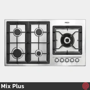 اجاق گاز صفحه ای 5 شعله میکس پلاس مدل Mix Plus IS9504 | بدنه استیل