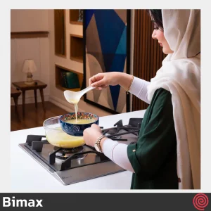 اجاق گاز صفحه ای 4 شعله بیمکث مدل Bimax 2501 | بدنه استیل با دو پلوپز