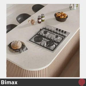 اجاق گاز صفحه ای 4 شعله بیمکث مدل Bimax 0068 | بدنه استیل با المنت برقی