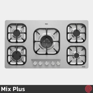 اجاق گاز صفحه ای 5 شعله میکس پلاس مدل Mix Plus 523S | بدنه استیل
