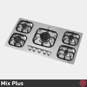 اجاق گاز صفحه ای 5 شعله میکس پلاس مدل Mix Plus 523S | بدنه استیل
