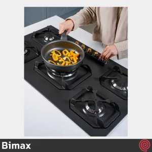 اجاق گاز صفحه ای 5 شعله بیمکث مدل Bimax 2302 | بدنه لعابی