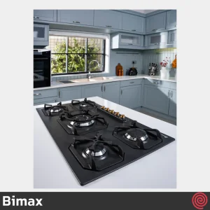 اجاق گاز صفحه ای 5 شعله بیمکث مدل Bimax 2302 | بدنه لعابی