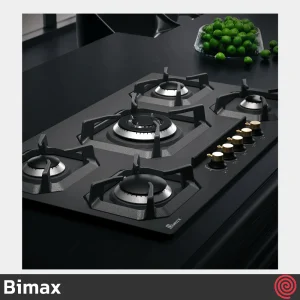 اجاق گاز صفحه ای 5 شعله بیمکث مدل Bimax 2302 | بدنه لعابی