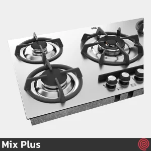 اجاق گاز صفحه ای 5 شعله میکس پلاس مدل Mix Plus S506 | بدنه استیل