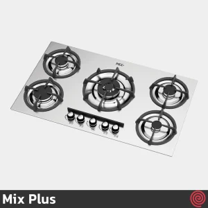 اجاق گاز صفحه ای 5 شعله میکس پلاس مدل Mix Plus S506 | بدنه استیل