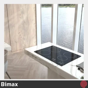 اجاق برقی صفحه ای 4 شعله بیمکث مدل Bimax 0021 | بدنه شیشه ای