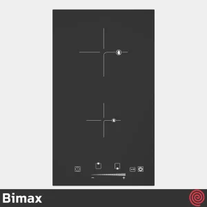 اجاق گاز صفحه ای 2 شعله بیمکث مدل Bimax 0022 | مدل برقی و بدنه شیشه ای