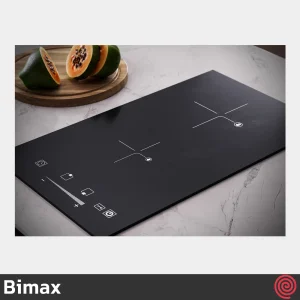 اجاق برقی صفحه ای 2 شعله بیمکث مدل Bimax 0022 | بدنه شیشه ای ورژن 0022-V1