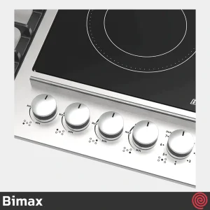 اجاق گاز صفحه ای 5 شعله بیمکث مدل Bimax 0026 | مدل گازی و برقی، بدنه استیل