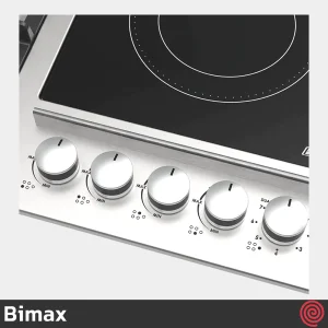 اجاق گاز صفحه ای 5 شعله بیمکث مدل Bimax 0027 | مدل گازی و برقی، بدنه استیل