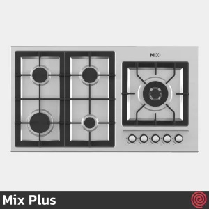 اجاق گاز صفحه ای 5 شعله میکس پلاس مدل Mix Plus 513S | بدنه استیل
