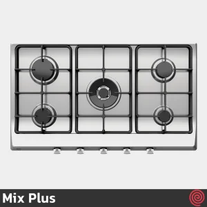 اجاق گاز صفحه ای 5 شعله میکس پلاس مدل Mix Plus SD505 | بدنه استیل