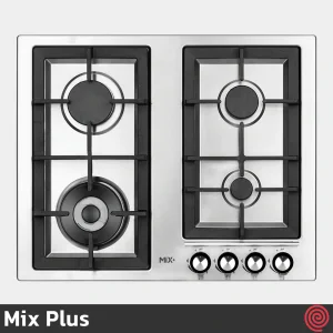 اجاق گاز صفحه ای 4 شعله میکس پلاس مدل Mix Plus 403S | بدنه استیل