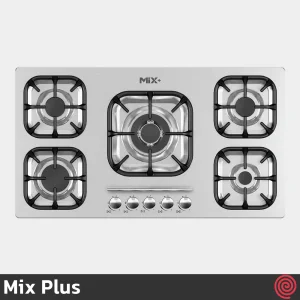 اجاق گاز صفحه ای 5 شعله میکس پلاس مدل Mix Plus IS9502 | بدنه استیل