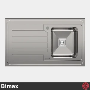 سینک ظرفشویی بیمکث مدل Bimax 937-60 | تک لگنه فانتزی روکار