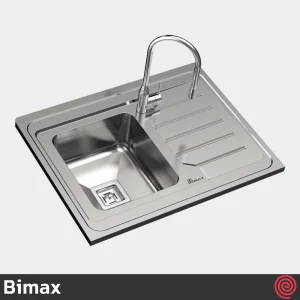 سینک ظرفشویی بیمکث مدل Bimax 933-60 | تک لگنه فانتزی روکار