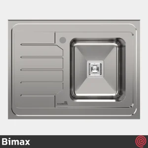 سینک ظرفشویی بیمکث مدل Bimax 933-60 | تک لگنه فانتزی روکار