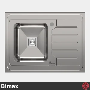 سینک ظرفشویی بیمکث مدل Bimax 933-60 | تک لگنه فانتزی روکار