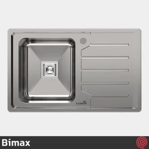 سینک ظرفشویی بیمکث مدل Bimax 932-50 | تک لگنه فانتزی توکار