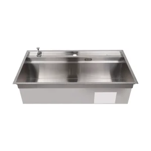 سینک ظرفشویی بیمکث مدل Bimax 4702-V3-50 | تک لگنه فلاش مونت باکسی توکار