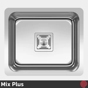 سینک ظرفشویی میکس پلاس مدل Mix Plus DLS45-35 | یک لگنه زیرکابینتی