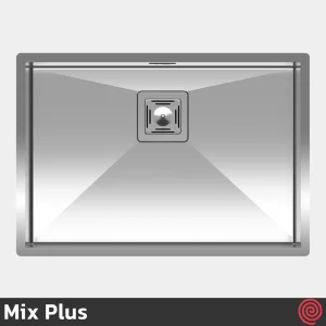 سینک ظرفشویی میکس پلاس مدل Mix Plus A-4060-45 | تک لگنه فلاش مونت باکسی توکار