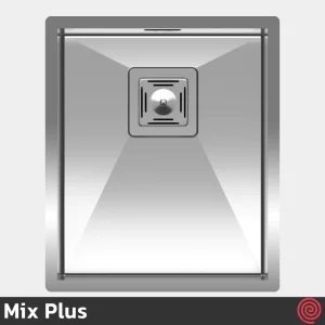 سینک ظرفشویی میکس پلاس مدل Mix Plus A-4034-45 | تک لگنه فلاش مونت باکسی توکار