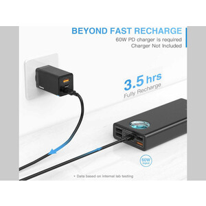 پاوربانک فست شارژ ۳۰۰۰۰ با توان 65 وات بیسوس Baseus Amblight Digital Display Power Bank 65W PPLG-A01